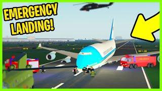 EMERGENCY LANDING with NO gears... President Roleplay | PTFS (Roblox)