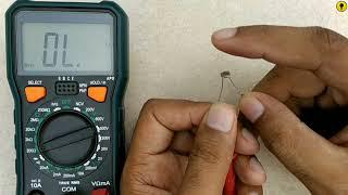 How to test LDR with multimeter