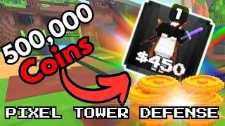 I Spent 515,000 Coins to Hatch a SECRET in Pixel Tower Defense!