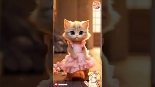 Patli kamariya mor hi hi || cat dance  || #cutecat #shorts #shortsfeed