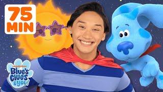 Blue and Josh Skidoo to Outer Space & Play Games! 🪐 | 75 Minutes | Blue's Clues & You!