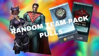 INJUSTICE MOBILE | Playing With Teams From Random Packs! | Using Whoever I Pull From Injustice Packs