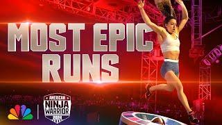 Huge Wins and Devastating Falls at Stage 1 in Las Vegas | American Ninja Warrior | NBC