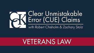 CUE "Claims" -- How to request a revision when the VA messed up