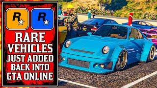 Rockstar Just Added Back Tons of RARE VEHICLES to GTA Online! (GTA5 New Update)