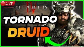  DIABLO 4 LIVE: Tornado Druid! 50+ Power Leveling Season 1!