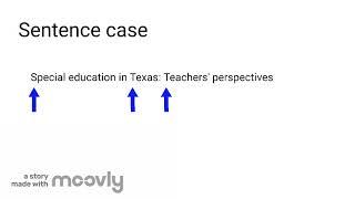 Title Case and Sentence case