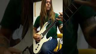 Frank Blackfire of SODOM playing "Down on Your Knees" on SKG Omega guitar.