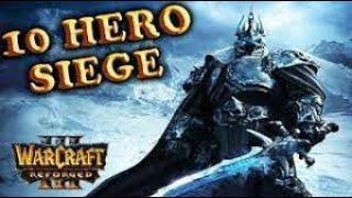 Warcraft 3 Custom Map 10 Hero Siege WOTLK 1.4 Emo Mode, ALL Secrets, All Bosses.