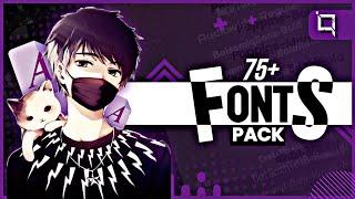 75+ Fonts Pack for Design | Free for Commercial Use | Mediafire download  | @QuazarGraphics