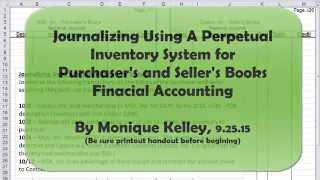 Journalizing Using a Perpetual Inventory System