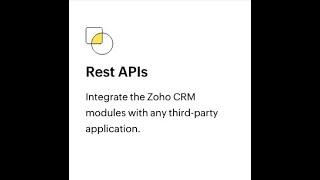 ZOHO API Access Key & Refresh token