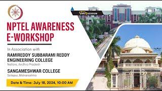 LIVE_NPTEL Awareness E-Workshop: RSR  Engineering College & Sangameshwar College