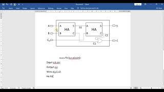 FULL ADDER USING HALF ADDER IN VERILOG