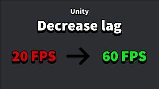 Fix lag on Unity. (Simple fix)