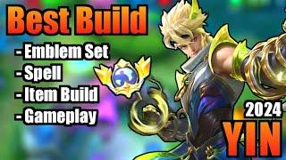 YIN BEST BUILD 2024 | TOP 1 GLOBAL YIN BUILD | YIN - MOBILE LEGENDS | MLBB