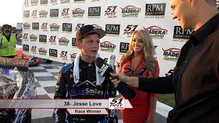 12 Year Old Jesse Love Wins on MAVTV (Race 2 Jrs 2017)