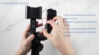 SIRUI Swift M1 Gimbal Unfolding Instructions