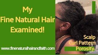 EXAMINING MY FINE NATURAL HAIR 'n SCALP: Porosity, Curl Pattern & More