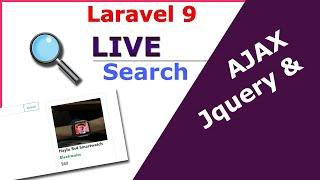 Laravel Live Search Using AJAX and JQUERY From Scratch