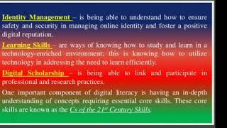 Digital Literacy Skills in the 21st Century