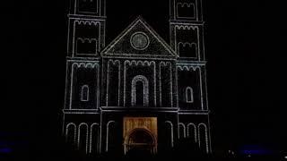 Reformation celebration 11-11 December music and light show outside our church Cathedral VIborg