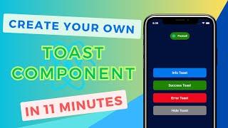 React Native Toast with Animations in 11 minutes | React Native Tutorial