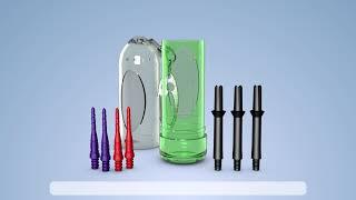 L-style Lipstock Tip and Shaft holder for storing extra points and stems for your darts