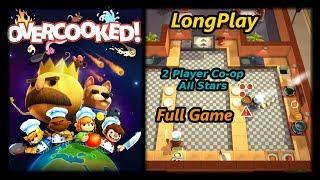 Overcooked - Longplay Full Game (2 Player Co-op) 100% All Stars Walkthrough (No Commentary)