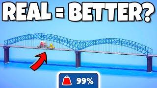 These real bridges SHOCKED ME in Poly Bridge 3!