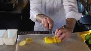 How to Cut a Lemon: Cutting Lemons Slices Bartending Tutorial