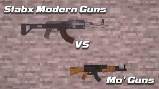 Stabx Modern Guns vs Mo'guns Mod Comparision -  1.19.2