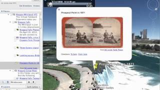 Embedding a Picasa photo in a placemark in Google Earth.