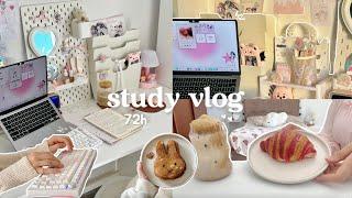 72 hour study vlog ️ very productive days, lots of coffee and stu(dying), life as a student, etc.