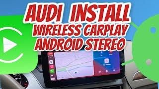 How to install android stereo with apple carplay AUDI A4 b8 b8.5