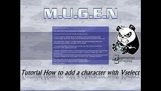 Tutorial How to add a character in Mugen With Vselect   Vselect Download