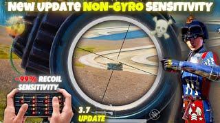 3.7 Update Non-Gyro Sensitivity Settings for PUBG/BGMI Mobile | BGMI Sensitivity Settings Non Gyro