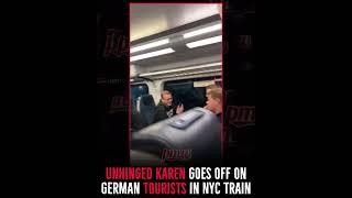 Woman goes off on German tourists in New York City train ￼