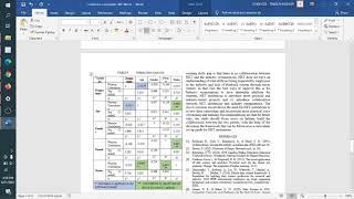 Extending table from single column to two columns on a Two column document in Word