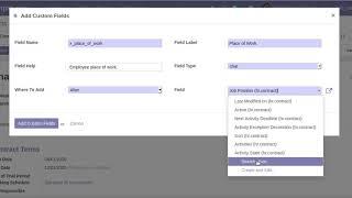 How to Add Custom Field on HR Contract/Employee Contract | Odoo Apps version 16 #hr #odoo16