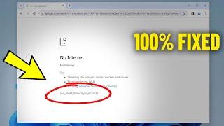 Fix DNS PROBE FINISHED NO INTERNET in Windows 11 / 10 / 8 / 7 | How to Solve Google Chrome Error 