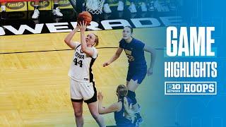 UNI at Iowa | Highlights | Big Ten Women’s Basketball | 12/20/2024