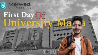 First Day of classes ️ In  Marwadi University what happened 