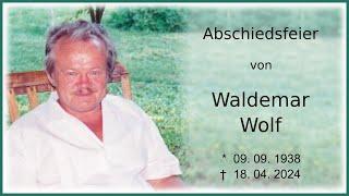 Abschiedsfeier von Waldemar Wolf