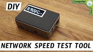 Make Raspberry Pi Network SpeedTest Tool for Internal throughput and network speed measuring.