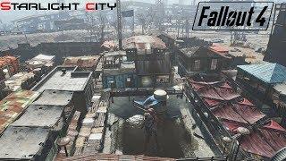 Fallout 4 | Huge Realistic City at Starlight Drive-In | Better than Diamond City