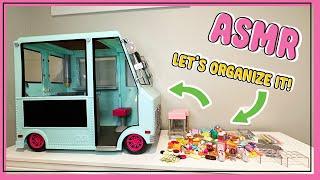  ASMR Organizing My Miniature Ice Cream Truck | Our Generation Sweet Stop  | No Talking