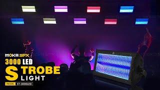 MOKA SFX RGB+W Atomic 3000 LED DMX Strobe Lights for DJ Stage