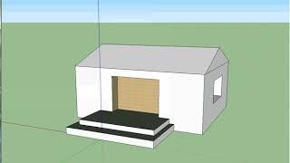 Построение модели дома в 3D-редактор Google SketchUp 8