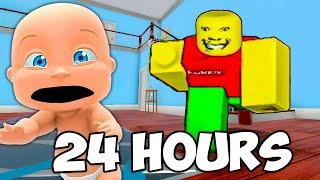 BABY vs WEIRD STRICT DAD for 24 Hours!